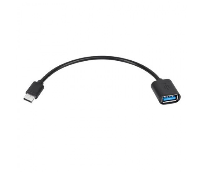 CABLU OTG USB A MAMA - USB TATA TIP C 20CM CABLU OTG USB A MAMA - USB TATA TIP C 20CM