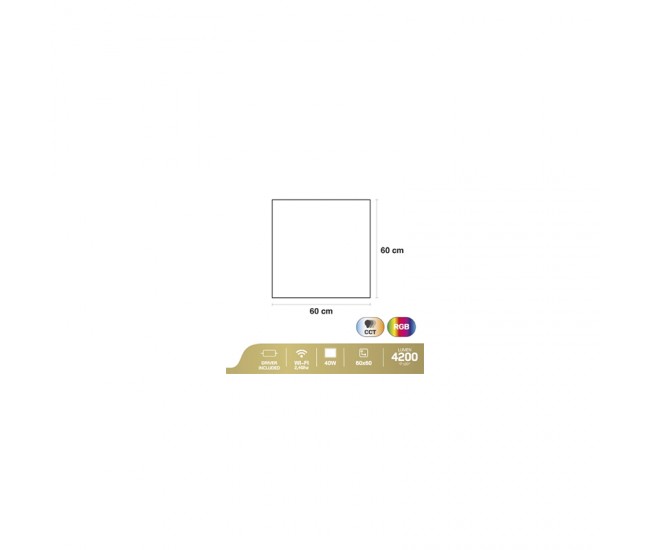 PANOU LED RGB CCT SMART WI-FI 