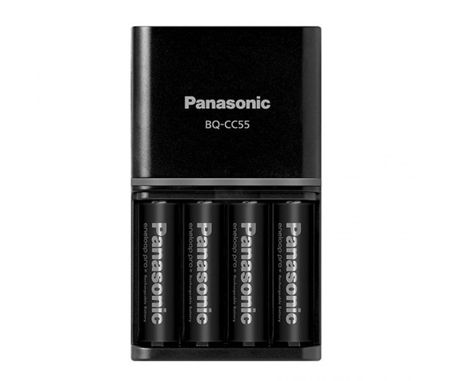 INCARCATOR 4 ACUMULATORI PANASONIC ENELOOP PR