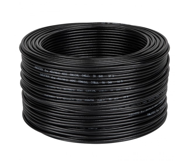 CABLU COAXIAL RG174 50 OHM NEGRU 100M 