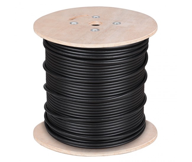 CABLU UTP CAT 5E CUPRU GEL NEGRU 305M 