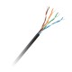 CABLU UTP CAT 5E CUPRU GEL NEGRU 305M 