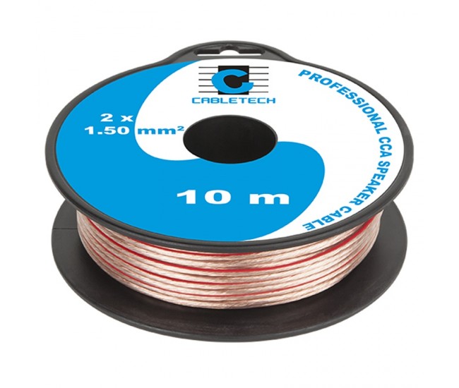 CABLU DIFUZOR CCA 2X1.50MM TRANSPARENT 10M 