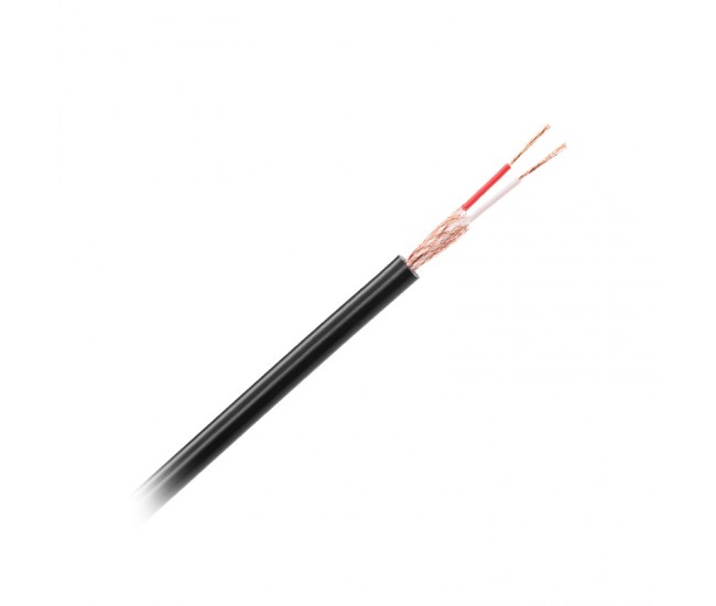 CABLU MICROFON STEREO NEGRU 6MM 