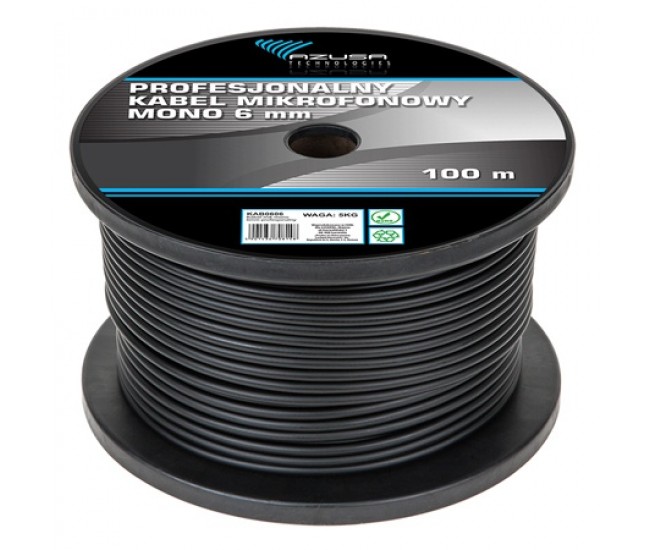 CABLU MICROFON 6MM MONO PROF. 