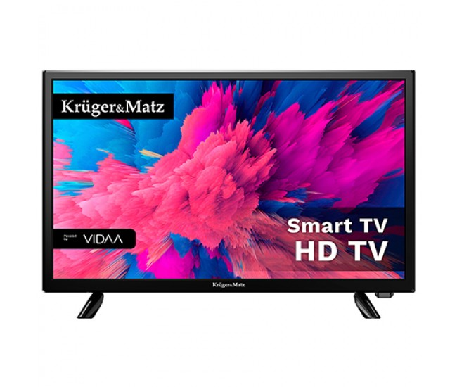 TV LED HD SMART VIDAA 24INCH 61CM 220V KRUGER&MATZ 