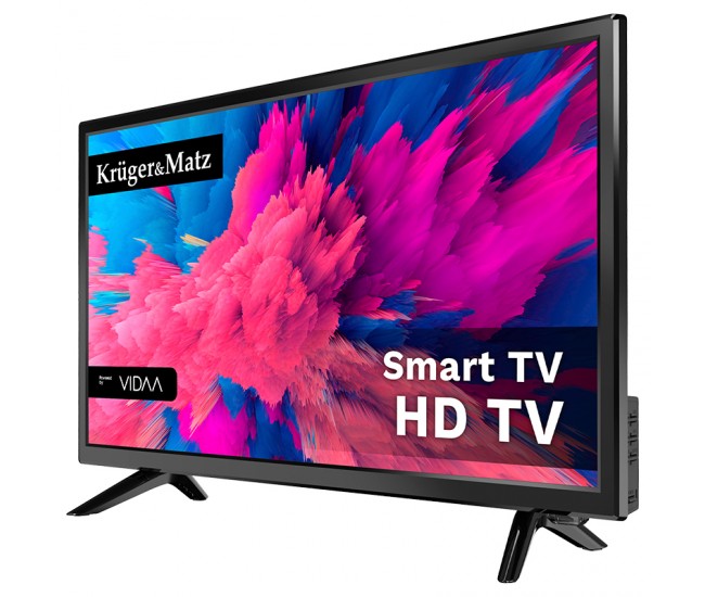 TV LED HD SMART VIDAA 24INCH 61CM 220V KRUGER&MATZ 