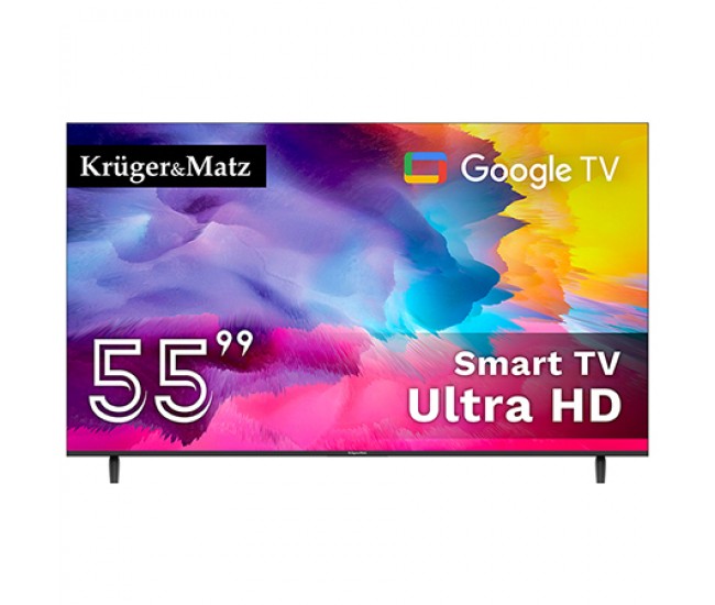 GOOGLE SMART TV 5.0 55INCH 141CM ULTRAHD 4K KRUGER&MATZ 