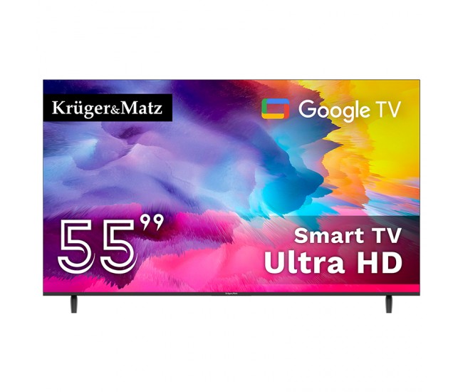 GOOGLE SMART TV 5.0 55INCH 141CM ULTRAHD 4K KRUGER&MATZ 