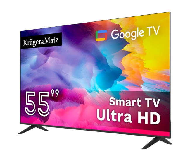 GOOGLE SMART TV 5.0 55INCH 141CM ULTRAHD 4K KRUGER&MATZ 