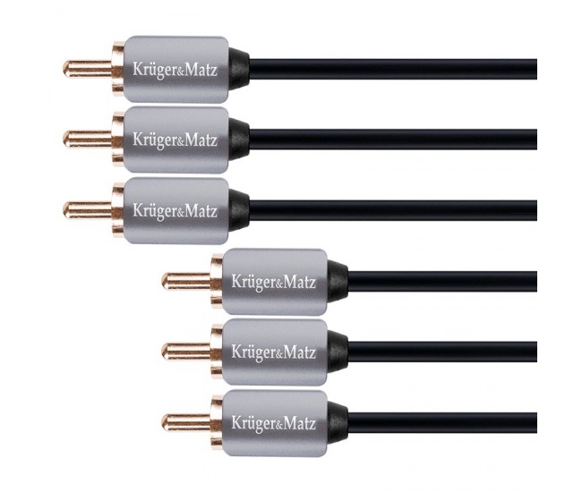 CABLU 3RCA-3RCA 1.8M KRUGER&MATZ 