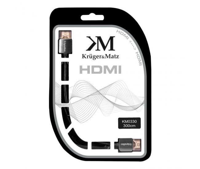 CABLU HDMI - HDMI 4K UHD 3.0M KRUGER&MATZ 