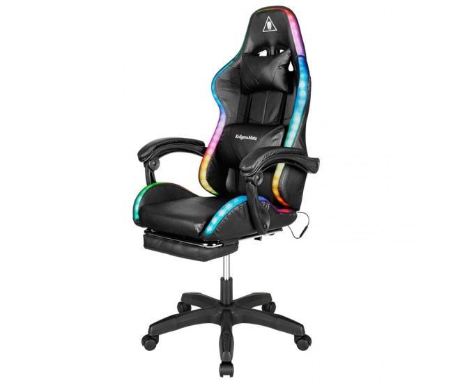 SCAUN GAMING GX-150 NEGRU LED KRUGER&MATZ 