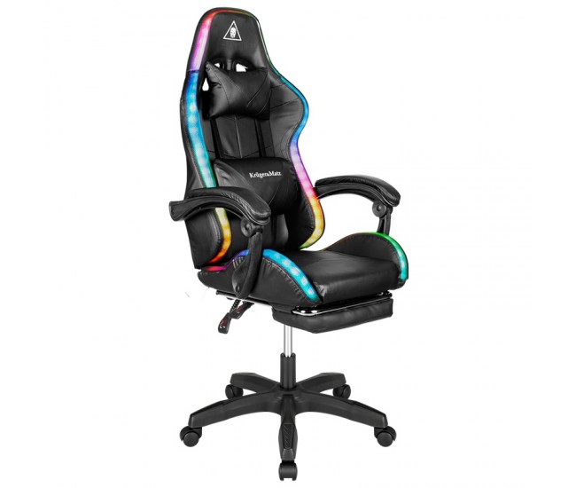 SCAUN GAMING GX-150 NEGRU LED KRUGER&MATZ 