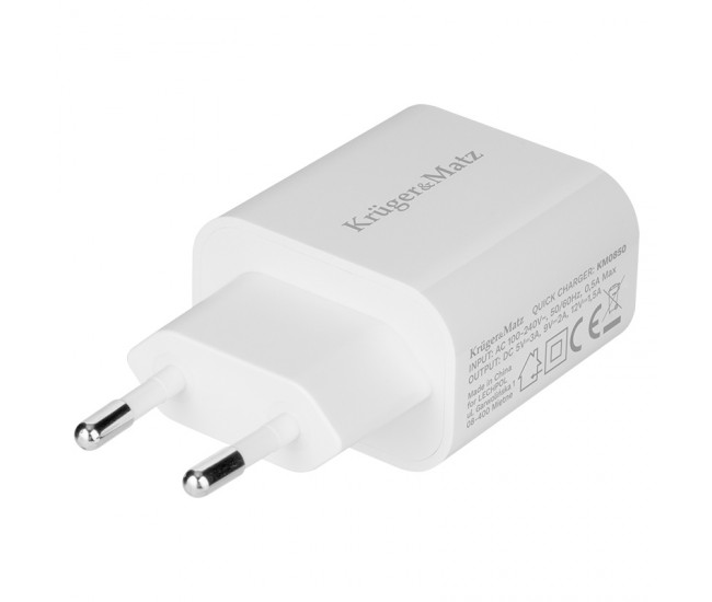 INCARCATOR RETEA POWER DELIVERY 3.0 18W KRUGER&MATZ 