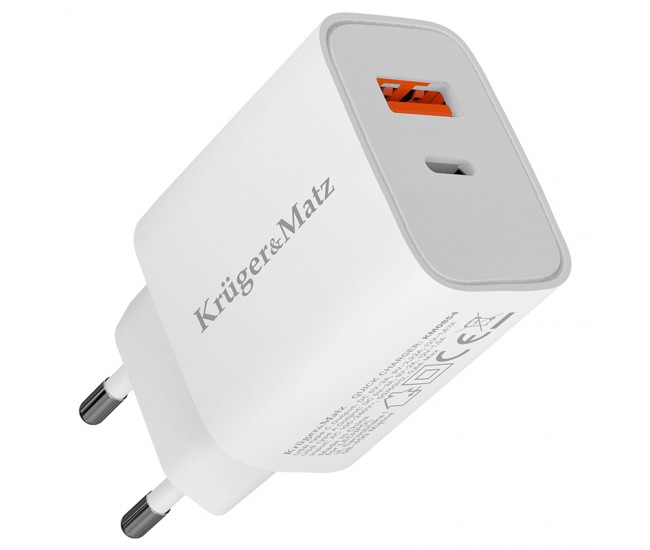INCARCATOR RETEA GAN PD 2.0 QC 3.0 20W KRUGER&MATZ 