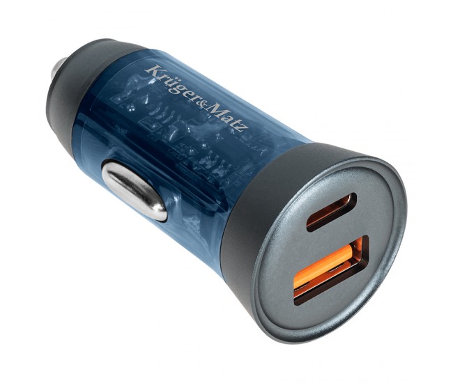 INCARCATOR AUTO USB / TYPE C QC PD 45W KRUGER&MATZ 