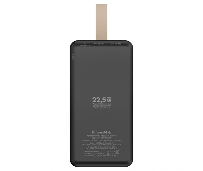 POWER BANK 30000MAH LI-POL KRUGER&MATZ 