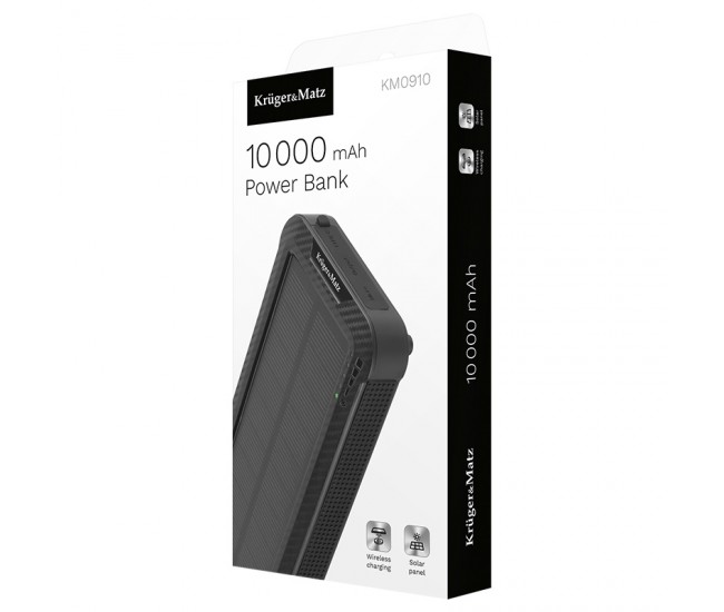 POWER BANK SOLAR 10000 MAH LI-POL KRUGER&MATZ 