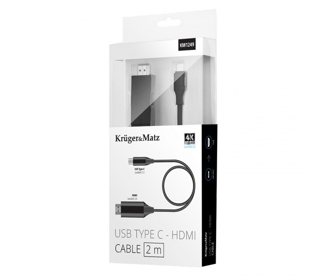 CABLU HDMI - USB TIP C 2M KRUGER&MATZ 