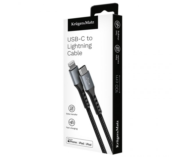 CABLU USB TIP C - LIGHTNING C94 MFI 1M KRUGER&MATZ 