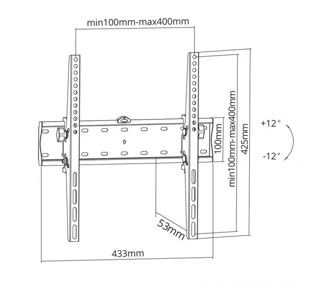 SUPORT UNIVERSAL LED TV 32 inch-55 inch KRUGER&MATZ 