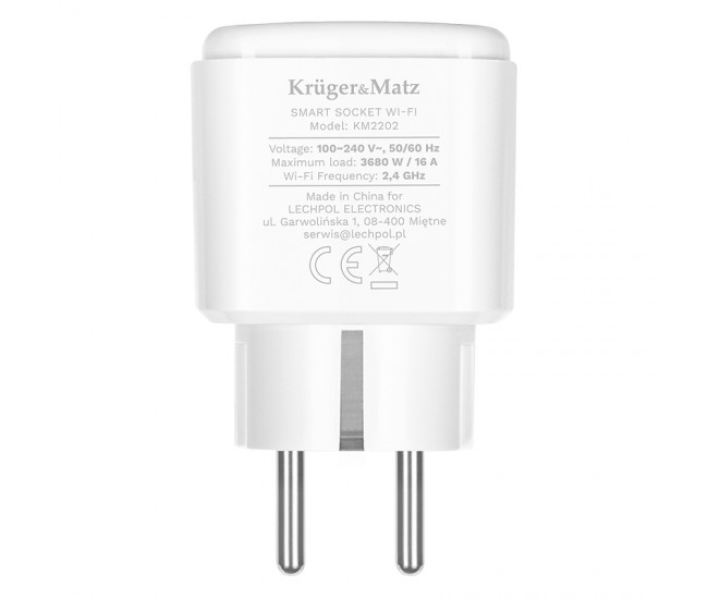PRIZA SMART WIFI CONNECT P4 TUYA KRUGER&MATZ 