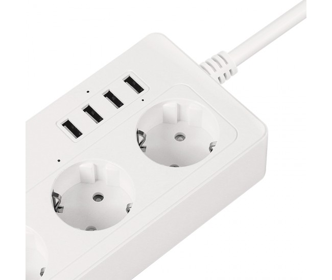PRELUNGITOR SMART 4 PRIZE SCHUKO 4 USB CONNECT P6 TUYA 