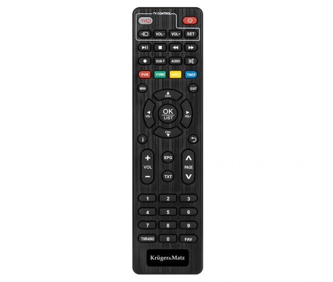 TUNER DVB-T2 HEVC H.265 HDMI KRUGER&MATZ 