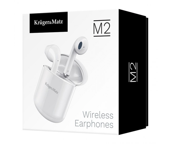 CASTI BLUETOOTH 5.0 TWS M2 KRUGER&MATZ CASTI BLUETOOTH 5.0 TWS M2 KRUGER&MATZ