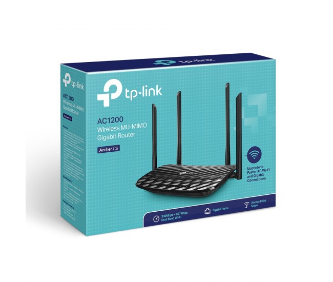 ROUTER WIRELESS GIGABIT AC1200 ARCHER C6 TP-LINK 