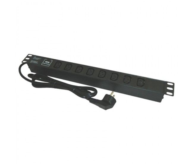 PDU RACK 19 INCH 8 PRIZE C13 16A 2M EMTEX 