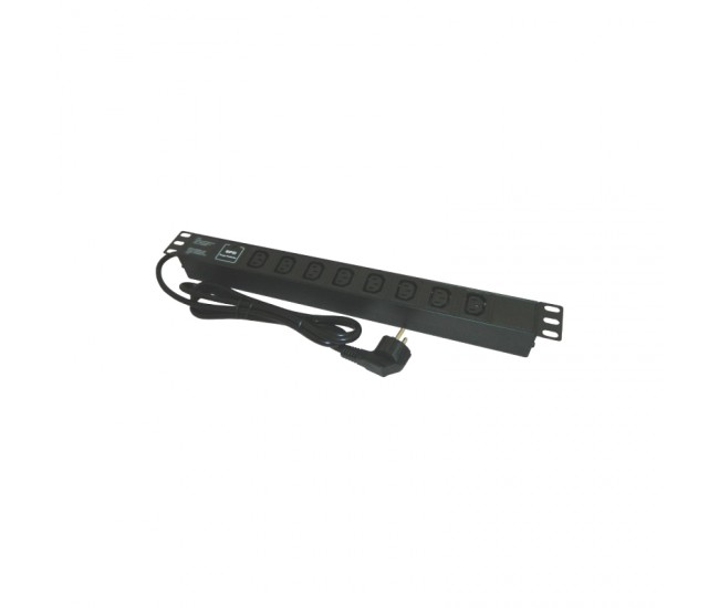 PDU RACK 19 INCH 8 PRIZE C13 16A 2M EMTEX 