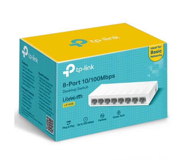 SWITCH 8 PORTURI 10/100 MBPS LS1008 TP-LINK 