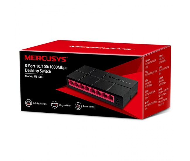 SWITCH 8 PORTURI 10/100/1000MBPS MERCUSYS