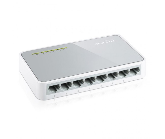 SWITCH 8 PORTURI TP-LINK TL-SF1008D 10/100MBS 
