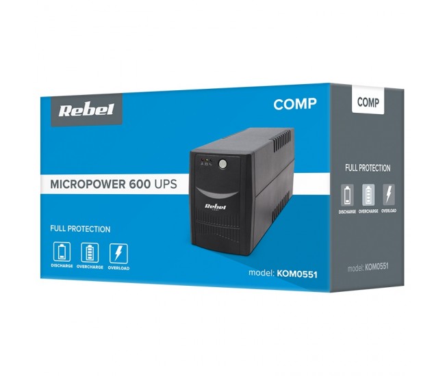 UPS MICROPOWER 600 (600VA/360W) REBEL