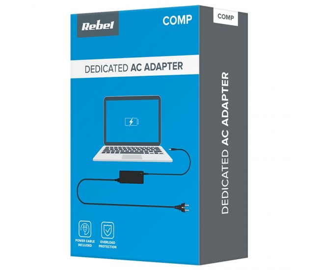 ALIMENTATOR  REBEL LAPTOP HP 90W 19.0V 4.74A 7.4*5.0 