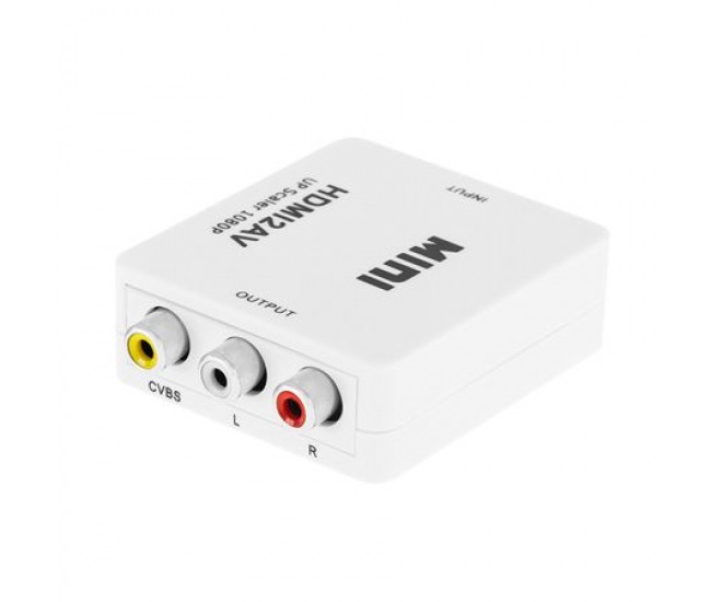 CONVERTOR HDMI MAMA - RCA CVBS + AUDIO 