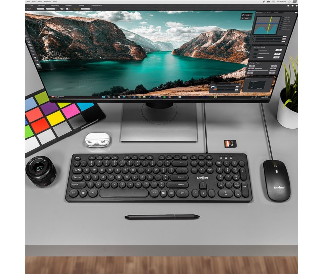 KIT TASTATURA SI MOUSE CU FIR WDS200 REBEL 