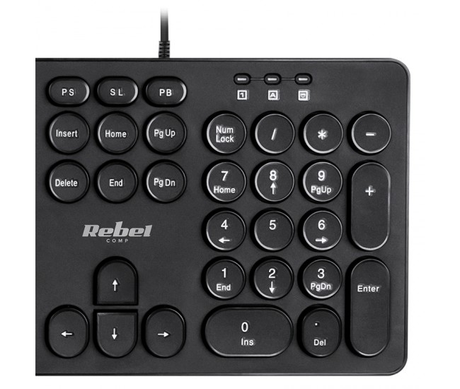 KIT TASTATURA SI MOUSE CU FIR WDS200 REBEL 