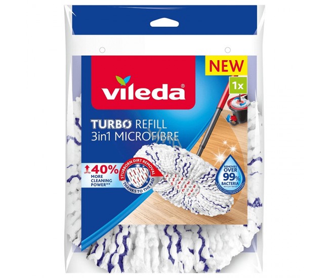 REZERVA MOP ROTATIV TURBO 3IN1 MICROFIBRE VILEDA 