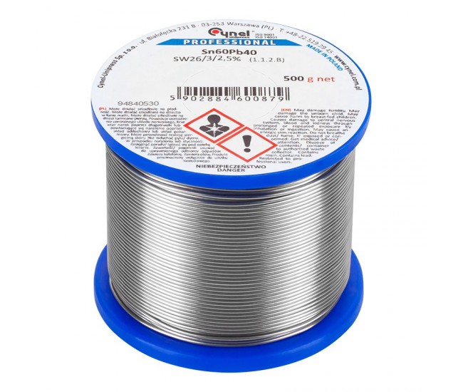 ROLA FLUDOR SN60PB40 CYNEL 2.0MM 500G 