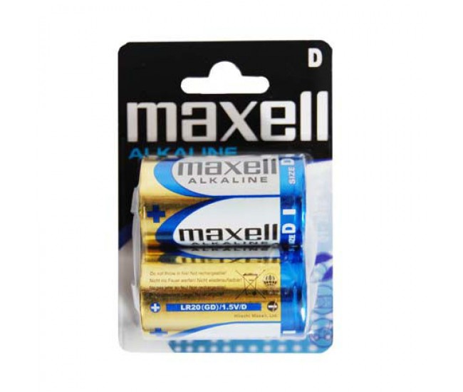 BATERIE ALCALINA MAXELL LR20 BLISTER 2 BUC 
