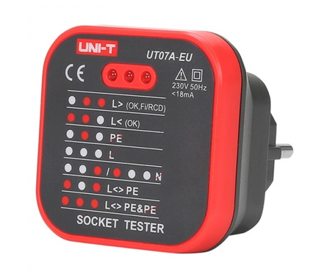 TESTER PRIZA 230V AC UT07A-EU UNI-T 