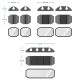 CABLE HOLDER SET 5 BUC 