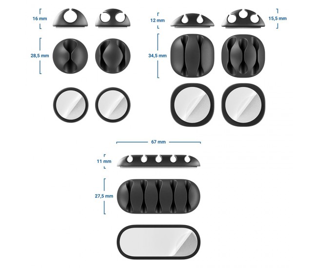 CABLE HOLDER SET 5 BUC 