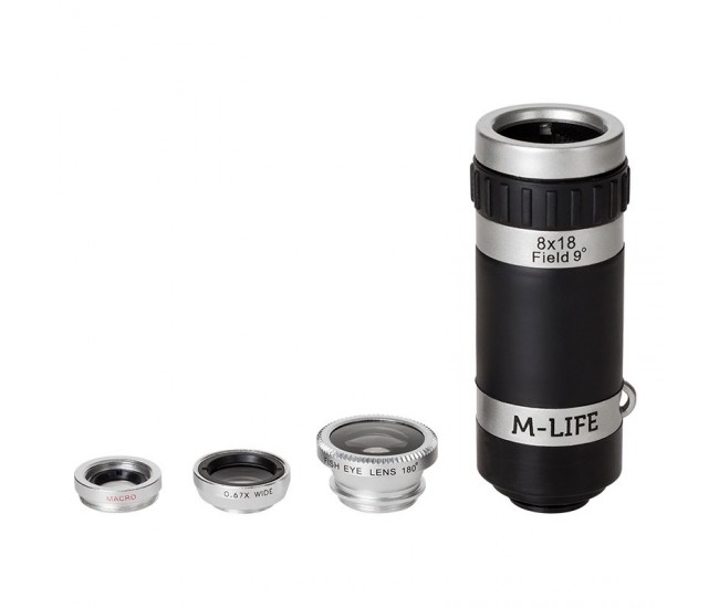 KIT OBIECTIVE SMARTPHONE 4 IN 1 M-LIFE 