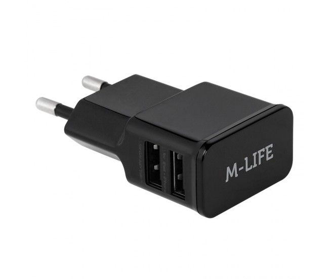 INCARCATOR RETEA 2 X USB 2A MAX (1A+2A) M-LIFE 
