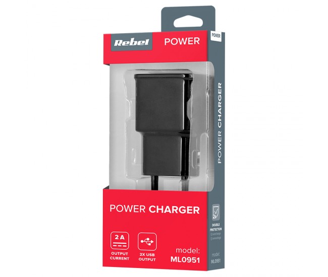 INCARCATOR RETEA 2 X USB 2A MAX (1A+2A) M-LIFE 